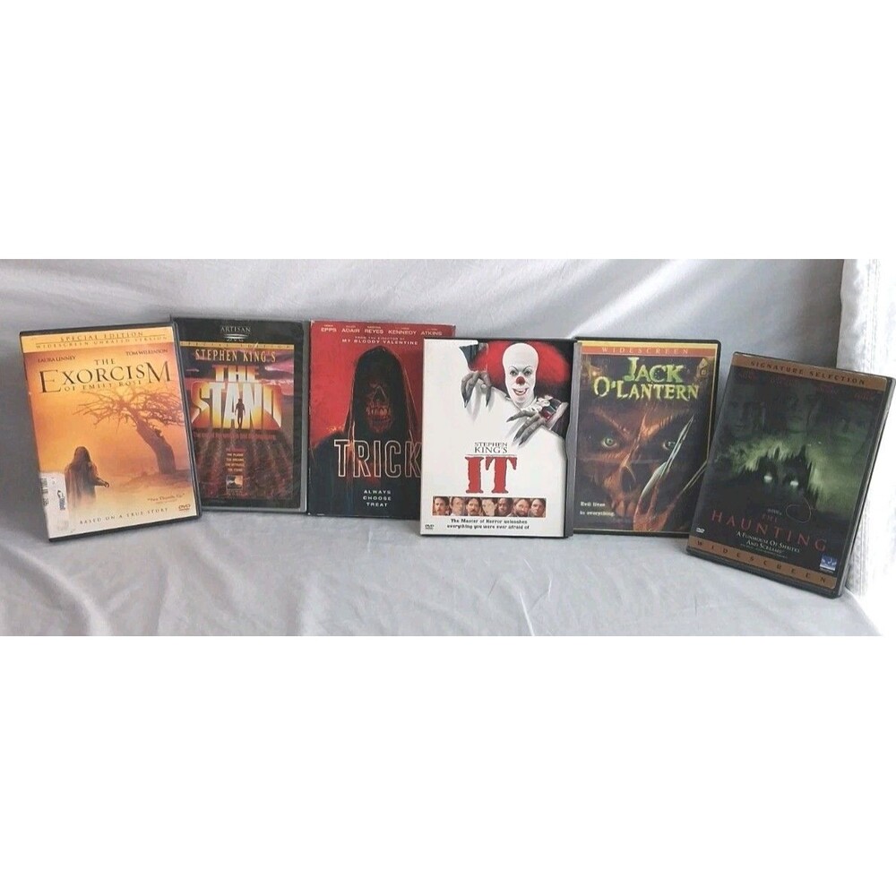 Lot Of 6 Vintage Horror Dvd IT , Trick, Jack O Lantern, Exorcism, The Haunting,